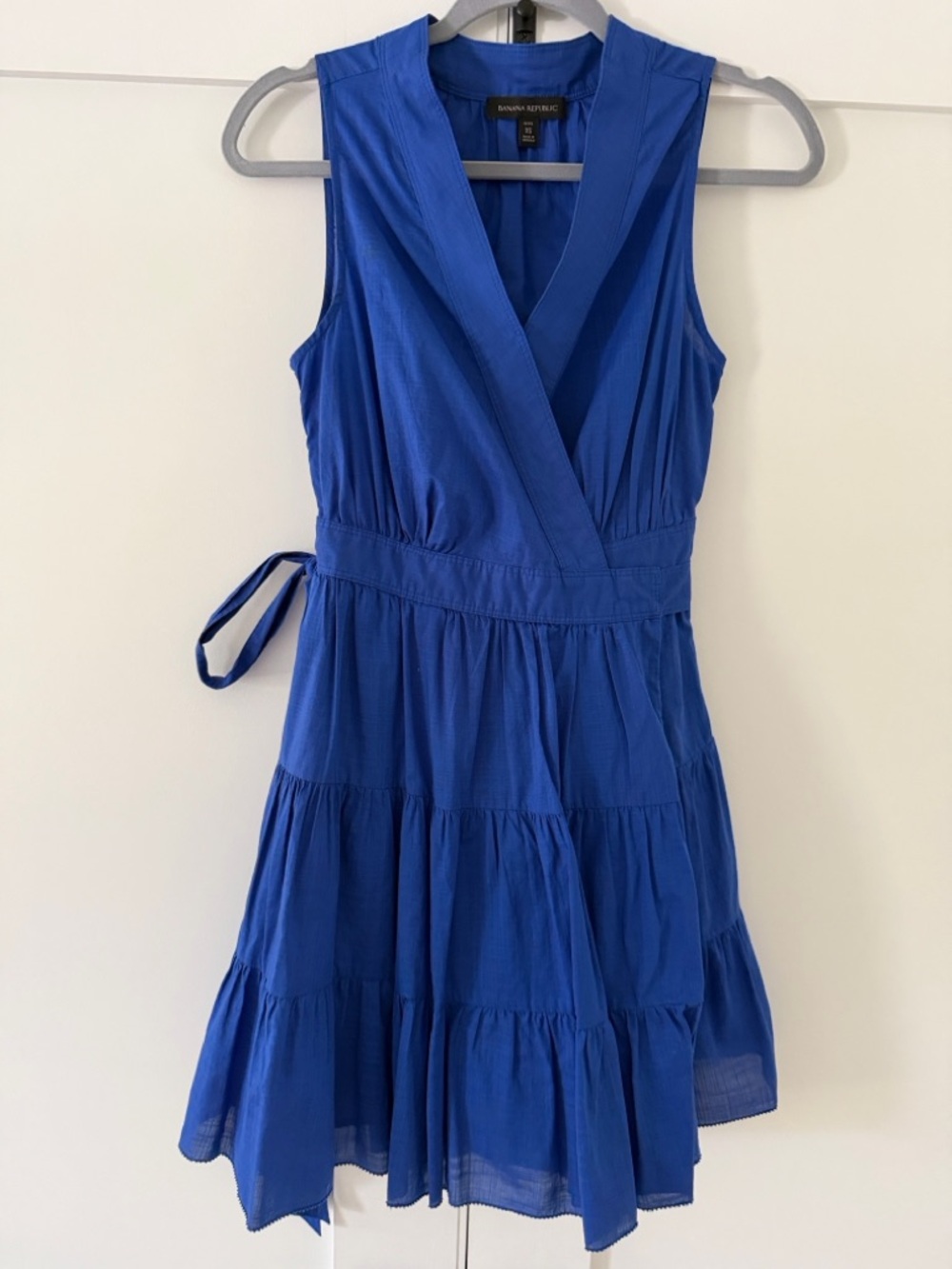 Banana Republic Cobalt Blue Sleeveless Wrap Dress